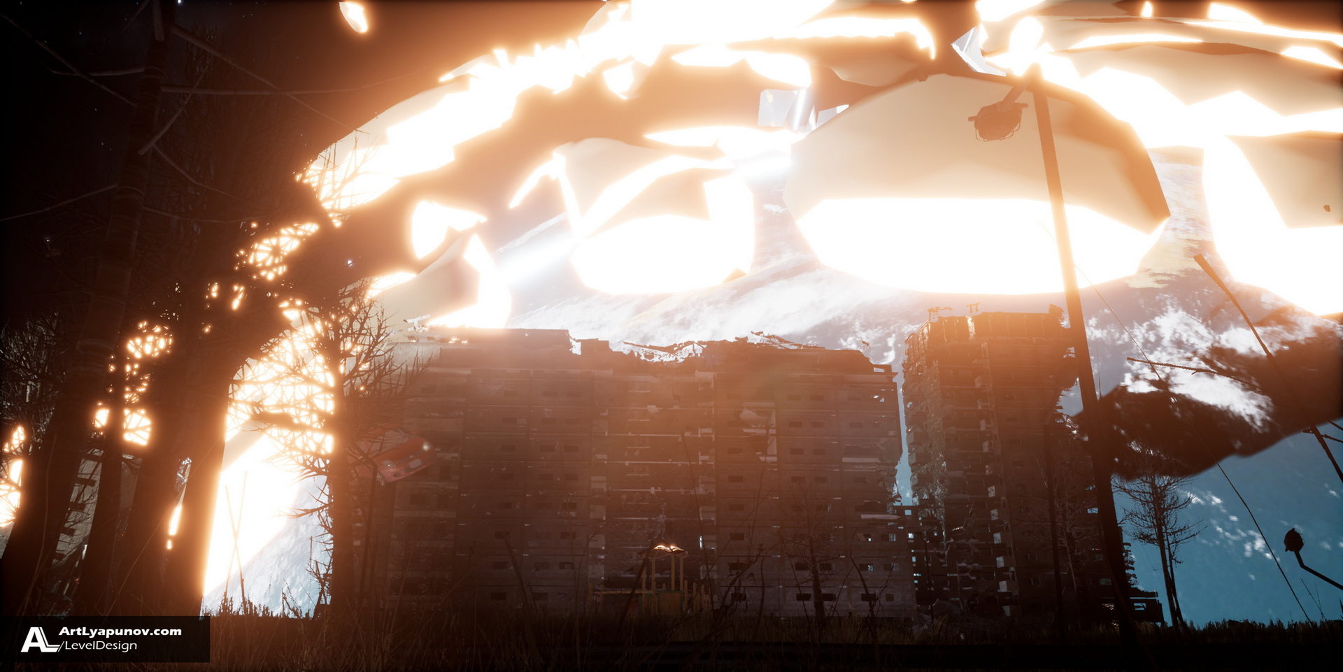 Unreal Engine 4 Level Design Asteroid | Quixel Megascans & Blender