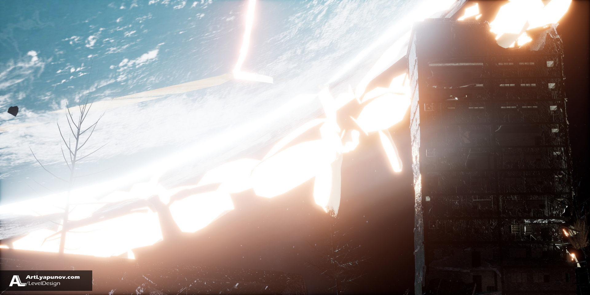 Unreal Engine 4 Level Design Asteroid | Quixel Megascans & Blender