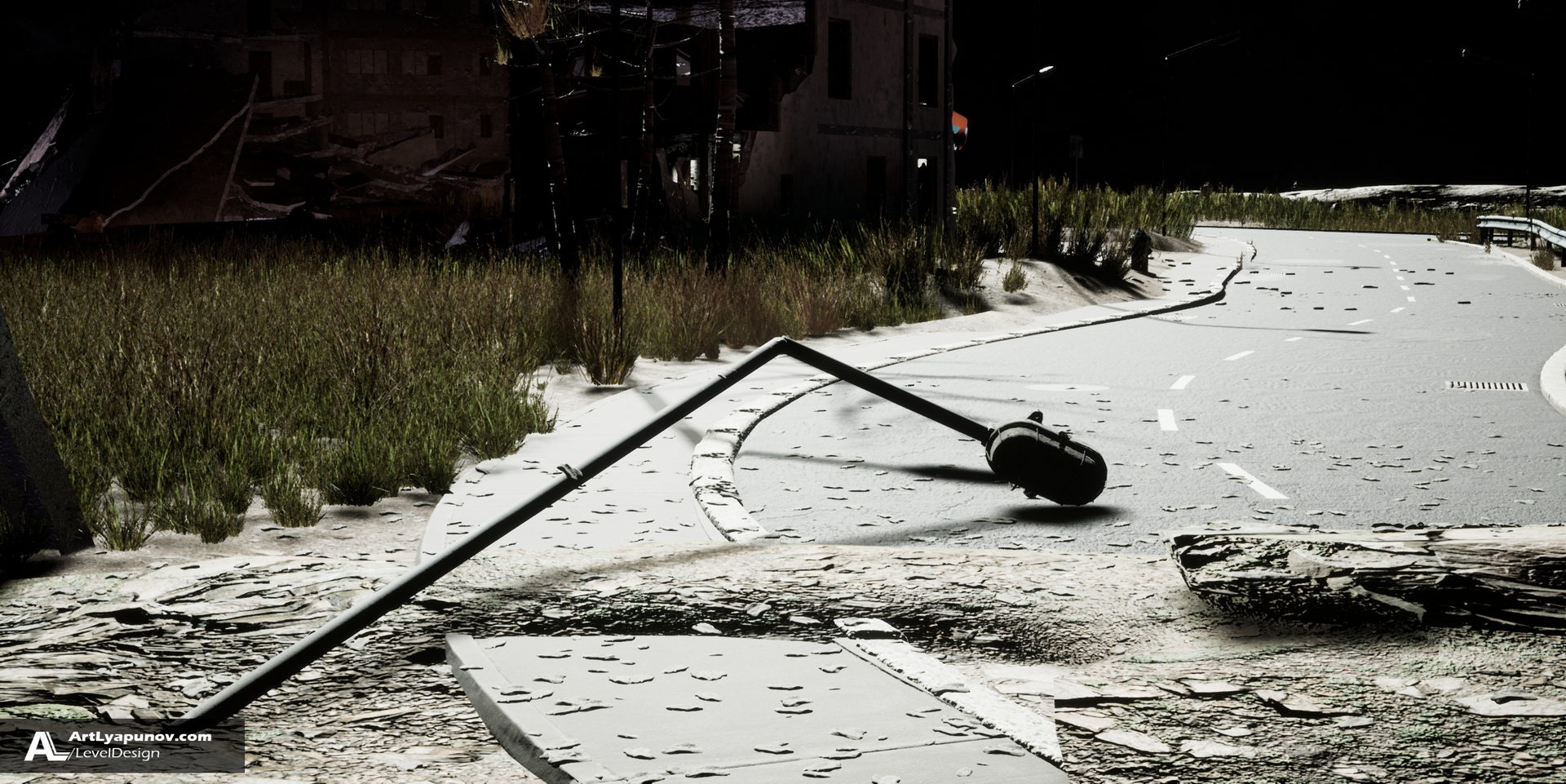 Unreal Engine 4 Level Design Asteroid | Quixel Megascans & Blender