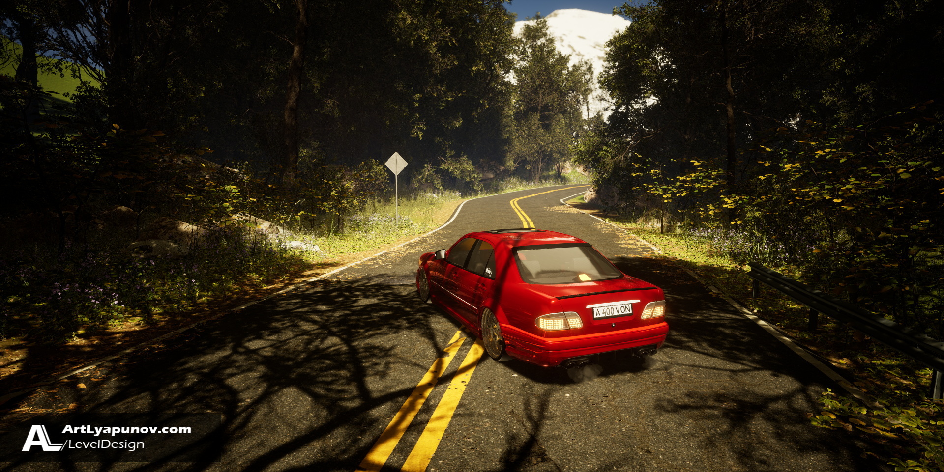 Unreal Engine 4 Level Design W210 E55K | Quixel Megascans, Megascans Trees