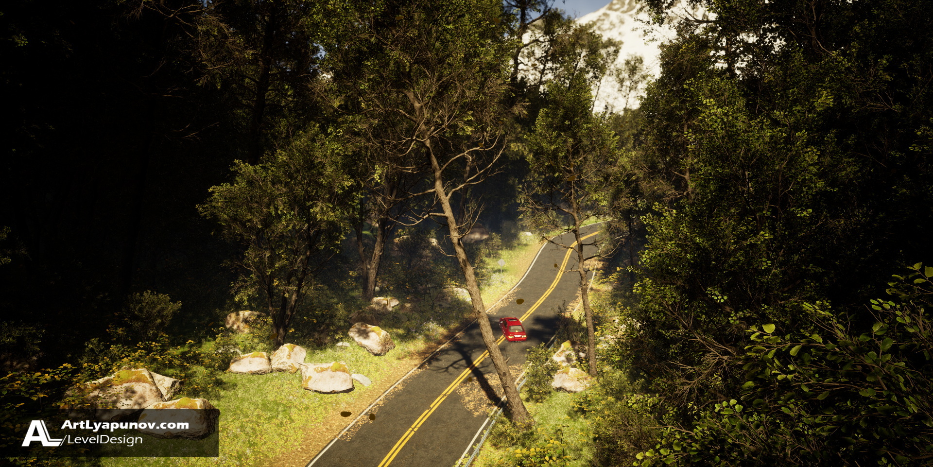 Unreal Engine 4 Level Design W210 E55K | Quixel Megascans, Megascans Trees