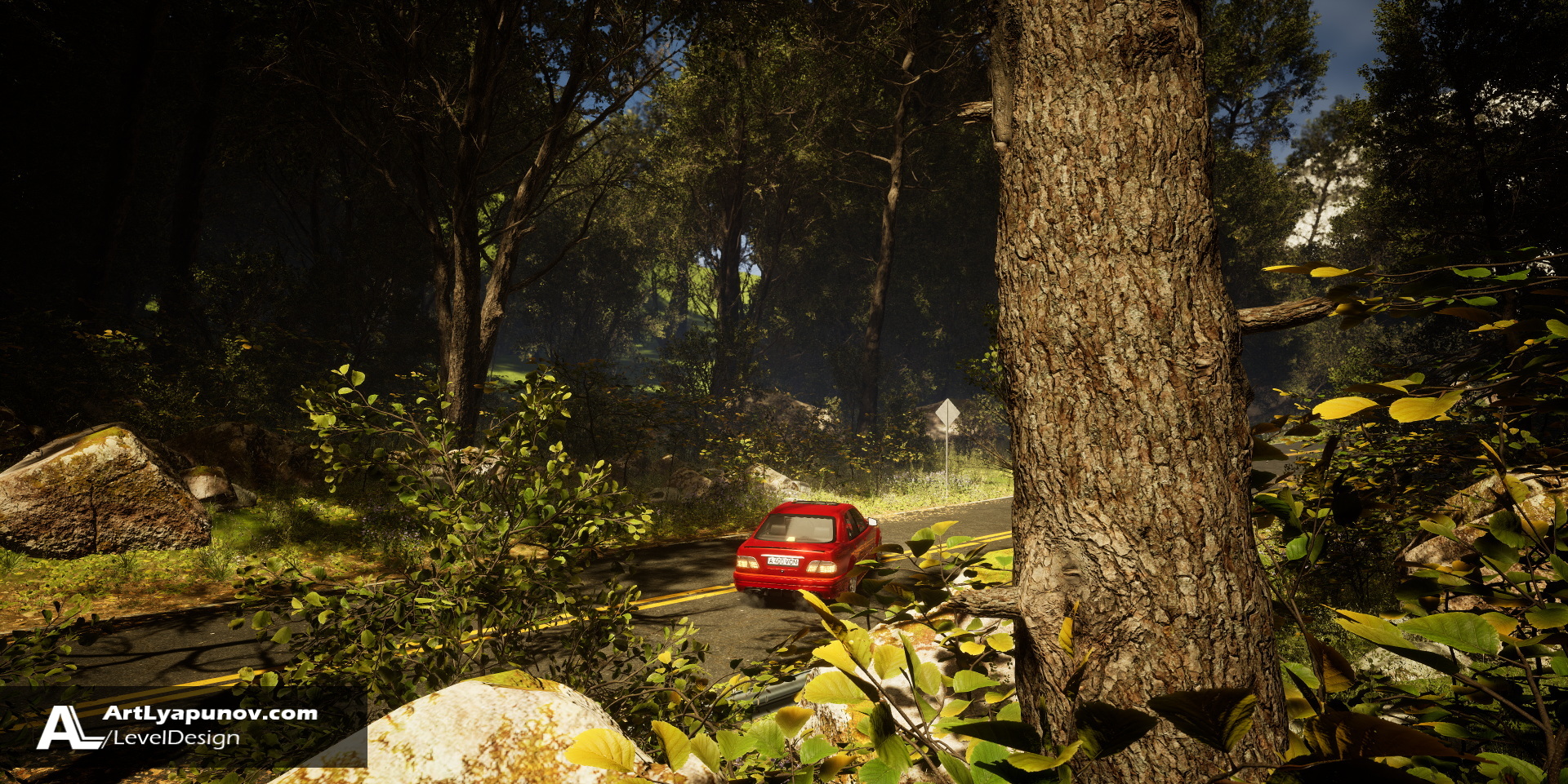 Unreal Engine 4 Level Design W210 E55K | Quixel Megascans, Megascans Trees